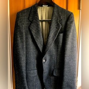 100% Wool Blazer Grey/Navy